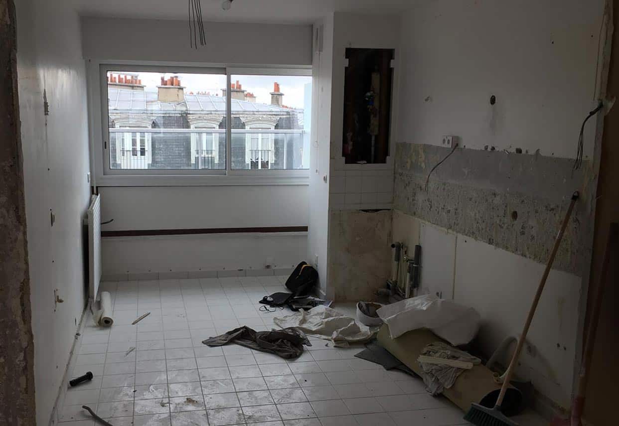Rénovation complète de la cuisine dans un appartement à Paris 75012